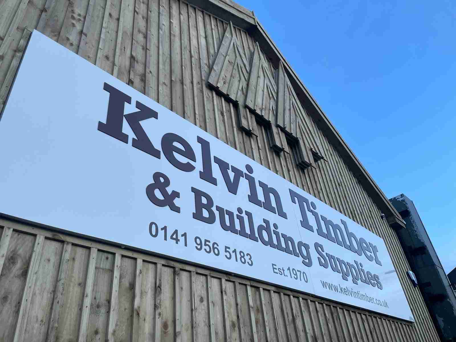 Kelvin Timber New Design Building Sign