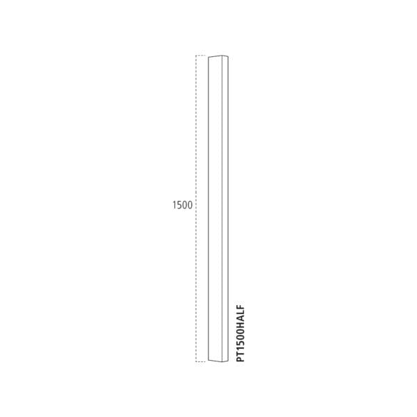 Benchmark Pine Half Newel Post - Image 3