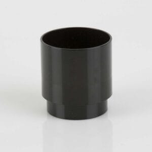 68mm Round Downpipe Connector Black  (BR206)