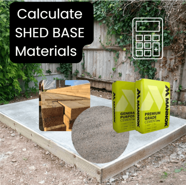 Shed Base Material Calculator