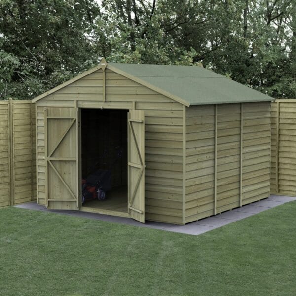 4LIFE Apex Shed 10x10 - Double Door - No Windows