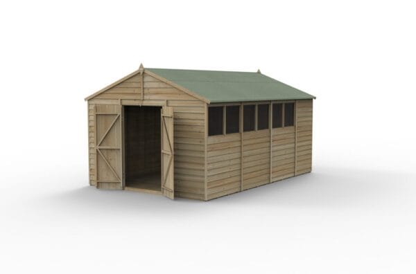 4LIFE Apex Shed 10x15 - Double Door - 6 Windows - Image 3