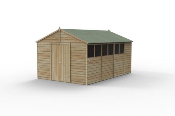 4LIFE Apex Shed 10x15 - Double Door - 6 Windows - Image 2