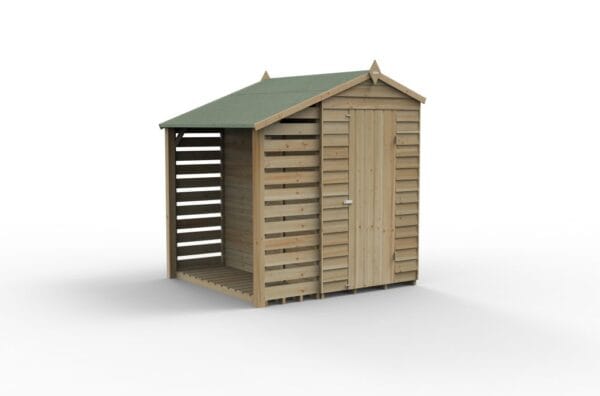 4LIFE Apex Shed 4×6 – Single Door – 1 Window With Lean-To - Image 2