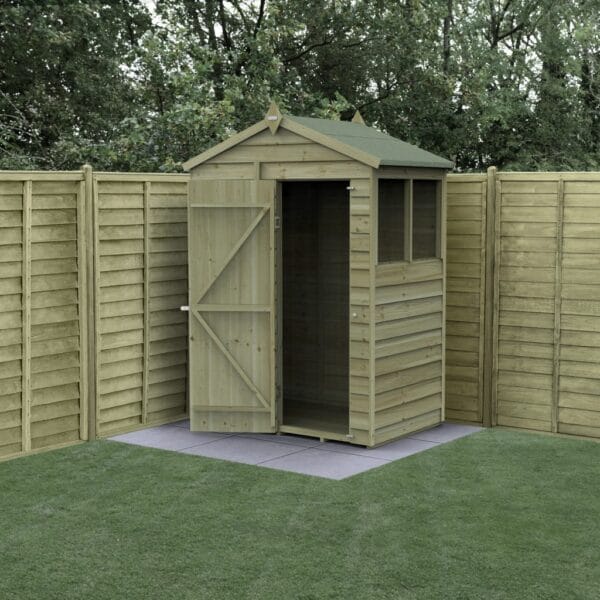 4LIFE Apex Shed 5x3 - Single Door - 2 Window