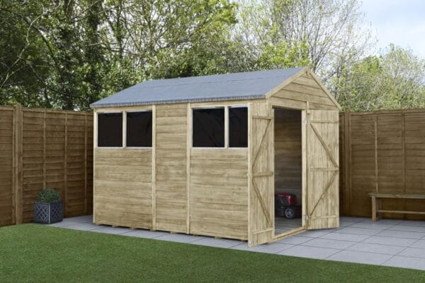 4LIFE Apex Shed 6×10 – Double Door – 4 Window