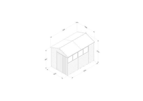 4LIFE Apex Shed 6×10 – Double Door – 4 Window - Image 4