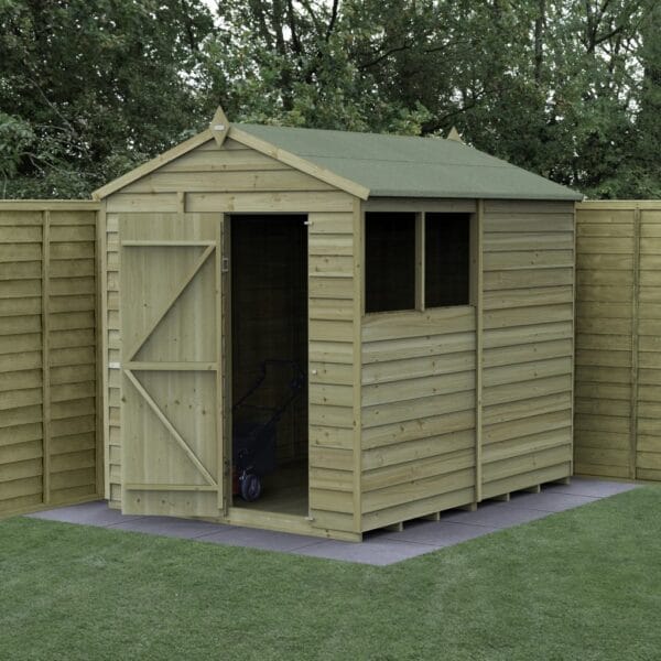 4LIFE Apex Shed 6×8 – Single Door – 2 Windows