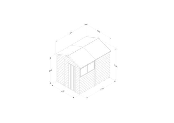 4LIFE Apex Shed 6×8 – Single Door – 2 Windows - Image 3