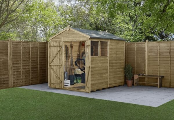 4LIFE Apex Shed 6x8 - Double Door - 2 Window