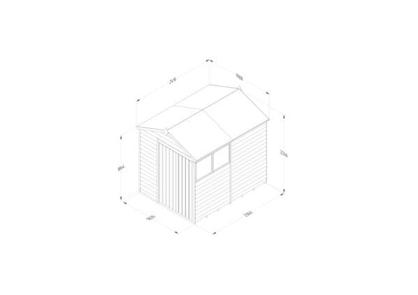 4LIFE Apex Shed 6x8 - Double Door - 2 Window - Image 4