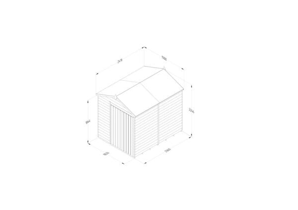 4LIFE Apex Shed 6×8 – Double Door – No Windows - Image 4