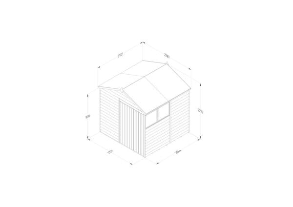 4LIFE Apex Shed 7x7 - Double Door - 2 Window (Home Delivery) - Image 4