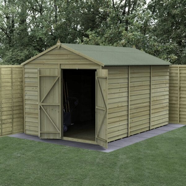 4LIFE Apex Shed 8×12 – Double Door – No Windows