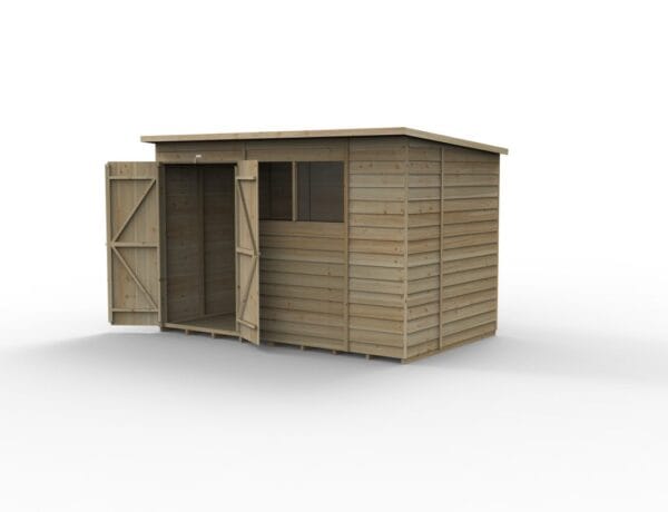 4LIFE Pent Shed 10×6 – 2 Windows – Double Door - Image 3