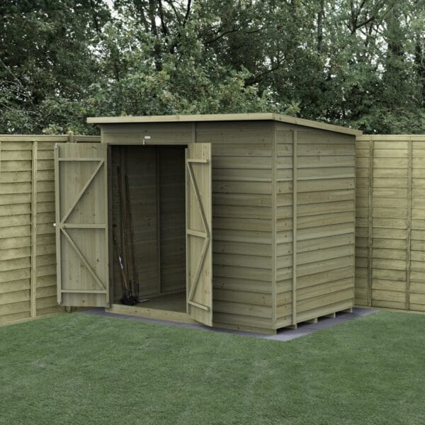 4LIFE Pent Shed 7×5 – No Windows – Double Door