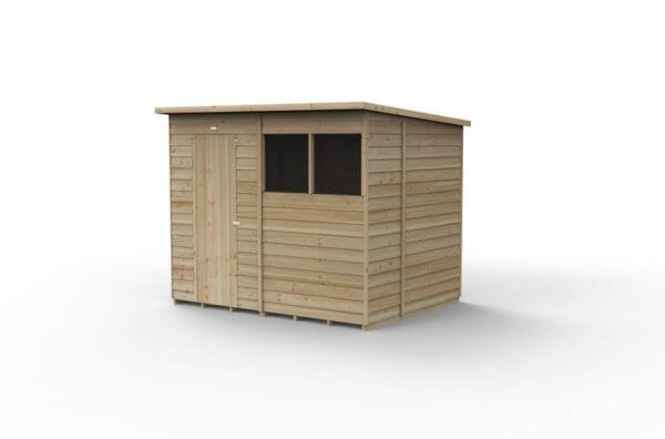 4LIFE Pent Shed 8x6 - Single Door - 2 Windows - Image 2