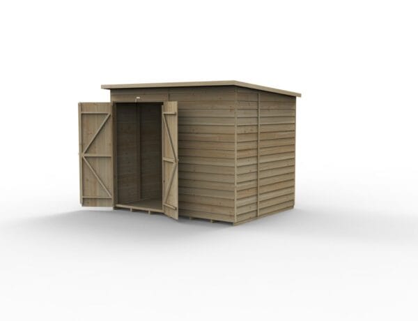 4LIFE Pent Shed 8×6 – No Windows – Double Door - Image 3