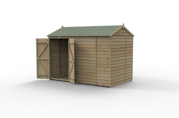 4LIFE Reverse Apex Shed 10×6 – Double Door – No Windows - Image 2