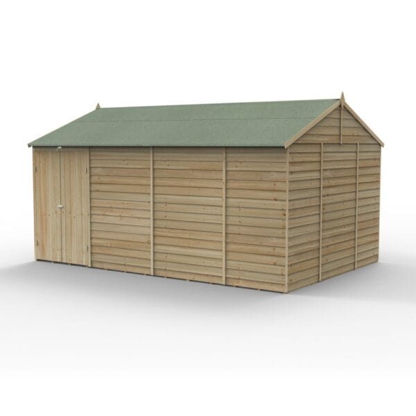 4LIFE Reverse Apex Shed 15×10 – Double Door – No Windows - Image 3