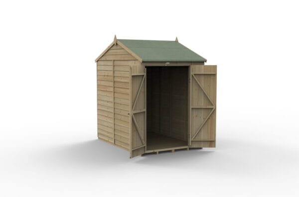 4LIFE Reverse Apex Shed 5×7 – Double Door – No Windows - Image 2