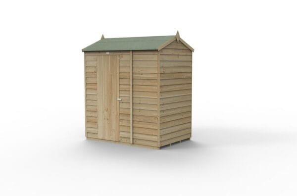 4LIFE Reverse Apex Shed 6×4 – Single Door – No Windows - Image 2