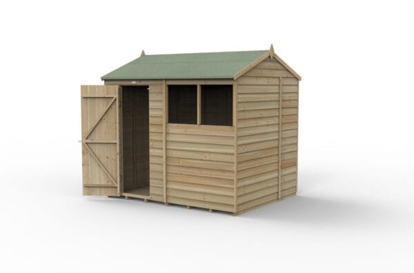 4LIFE Reverse Apex Shed 8×6 – Single Door – 2 Windows - Image 3