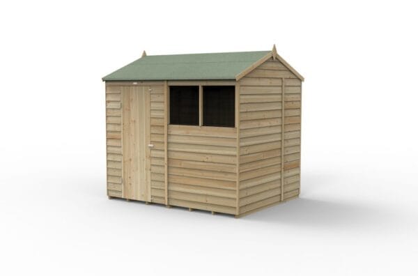 4LIFE Reverse Apex Shed 8×6 – Single Door – 2 Windows - Image 2