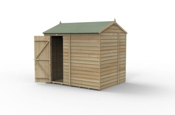 4LIFE Reverse Apex Shed 8×6 – Single Door – No Windows - Image 2