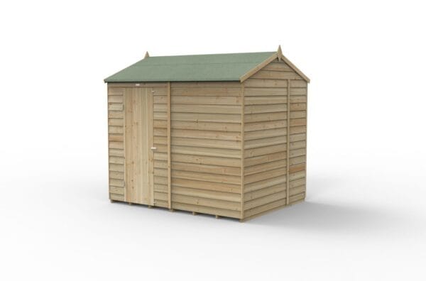 4LIFE Reverse Apex Shed 8×6 – Single Door – No Windows - Image 3