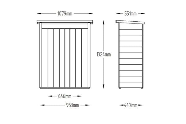 Pent Garden Store – Pressure Treated - Image 7
