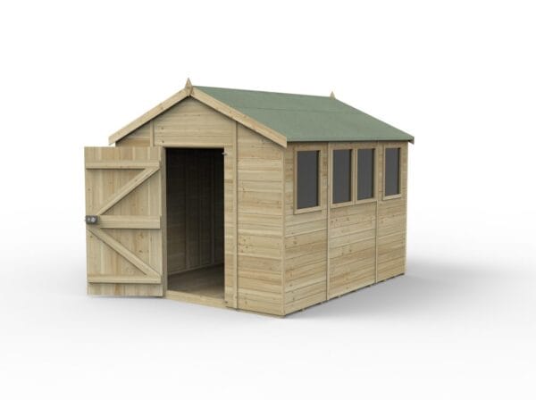 Timberdale 10×8 Apex Shed – Four Windows - Image 2