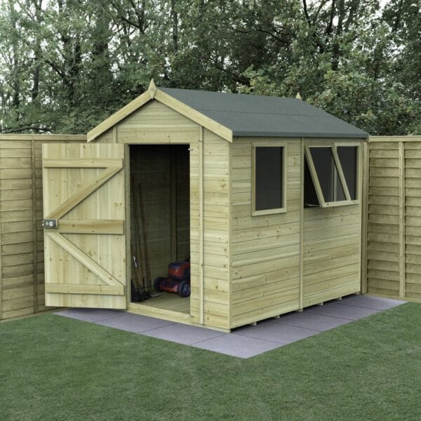 Timberdale 8×6 Apex Shed – Three Windows)