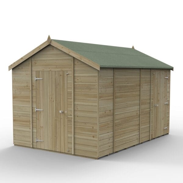 Timberdale 12×8 Apex Shed No Window – Combo - Image 3