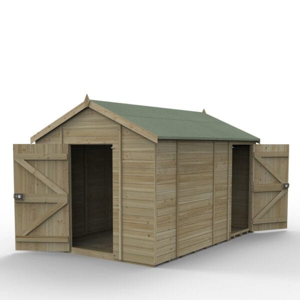 Timberdale 12×8 Apex Shed No Window – Combo - Image 2