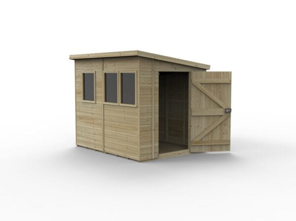 Timberdale 8×6 Pent Shed – Three Windows - Image 2