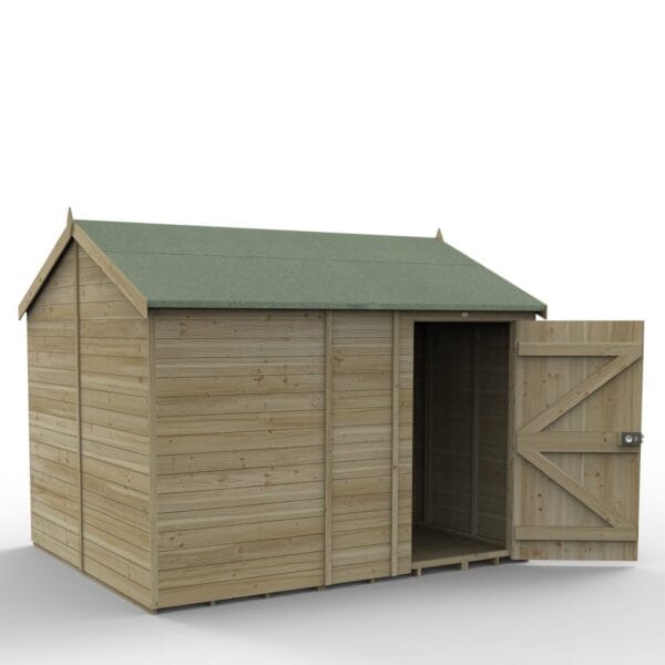 Timberdale 10×8 Reverse Apex Shed No Window - Image 3