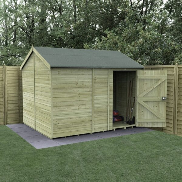 Timberdale 10×8 Reverse Apex Shed No Window