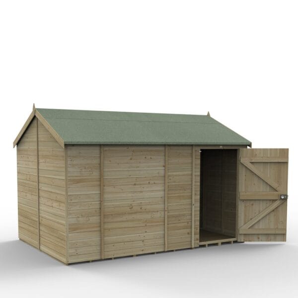 Timberdale 12×8 Reverse Apex Shed No Window - Image 3