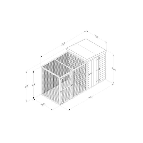 Large Dog Kennel & Run - Image 16