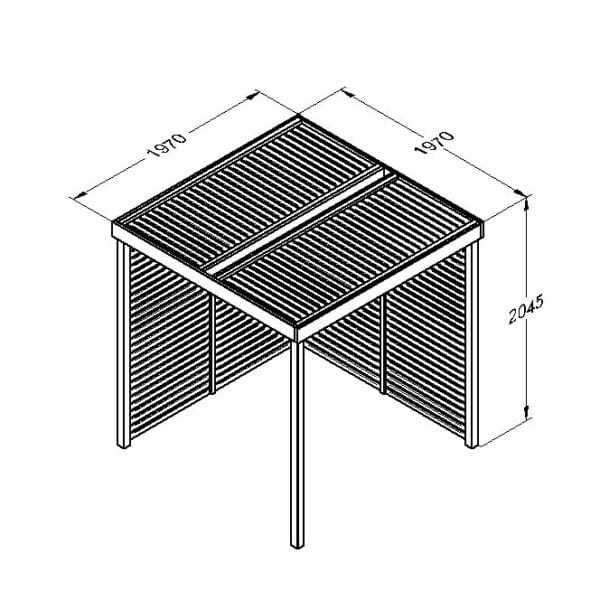 Modular Pergola with 2 Side Panel Pack - Image 4