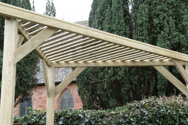 Slatted Corner Pergola - Image 4