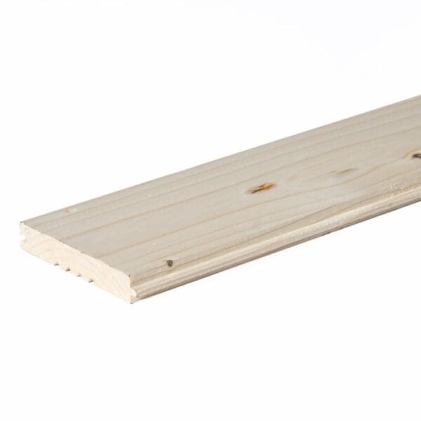 19 x 113mm Certified White Pine Treated Flooring T&G