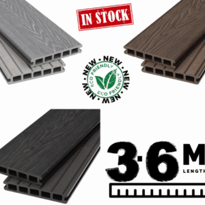 3.6m Composite Decking Board – Deep Woodgrain Finish | Kelvin Timber