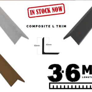Dena Deck Composite Trim 3.6m – Charcoal, Oak & Slate (In Stock)