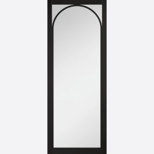 Black Melrose Clear Glazed