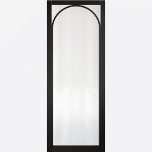 Black Melrose Reeded Glazed