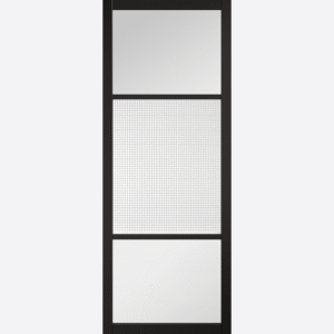 Black Sutton Reeded Glazed