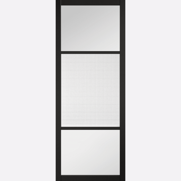 Black Sutton Reeded Glazed