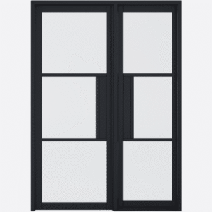 Black Tribeca Sidelight with Lock Block